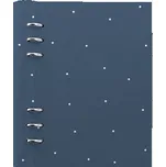 Filofax, Zápisník Clipbook Polka Dot indigo, A5, modrá/pastel. zelen