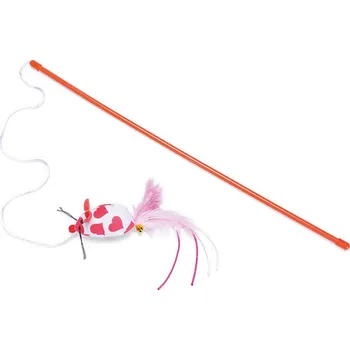 Beeztees kočičí udice Valentinská myš