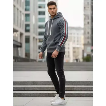 Pánská mikina Pánská mikina DSTREET BX5938 ŠEDÁ L