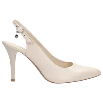 Dámské lodičky Stylové Béžové Kožené Lodičky Dámské Se Zapínáním Wojas 3502054 37