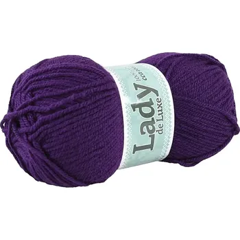 Příze Příze Lady de luxe 960 tmavě fialová