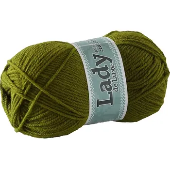 Příze Příze Lady de luxe 976 khaki