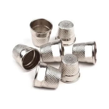 Galanterie Náprstek kovový mix - 4 ks - nikl