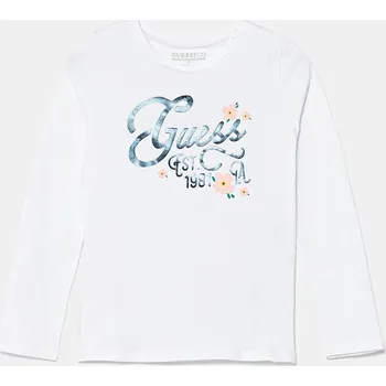 Chlapecké tričko Dětské tričko s dlouhým rukávem Guess J5YI18.K6YW4.9BYA bílá 00X, vel. 158-166