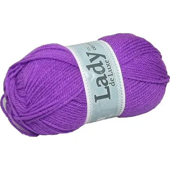 Příze Příze Lady de luxe 959 fialová