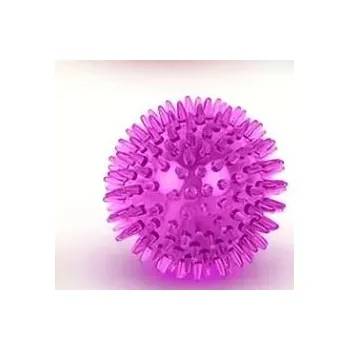 Hračka pro psa TPR - míček s bodlinami - fialový, pískací JK Animals tekm115