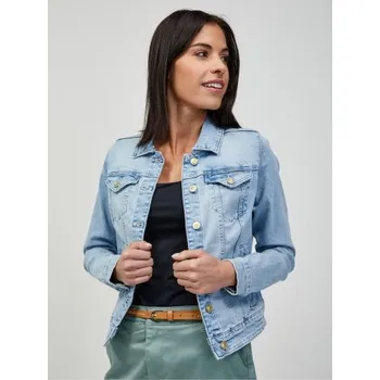 Dámský kabát Světle modrá džínová bunda