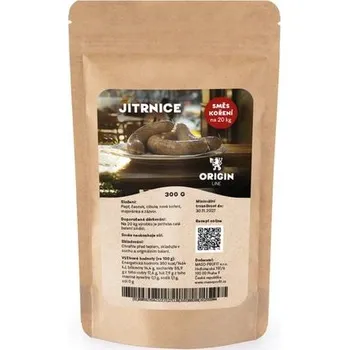 Koření Origin Line Kořenicí směs bez soli Jitrnice 300 g na 20 kg díla