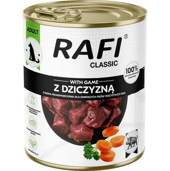 Krmivo pro psa 24x800g Rafi Dog Classic - zvěřina