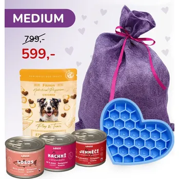 Dárkový potravinový koš Sada Valentýn 1 - MEDIUM