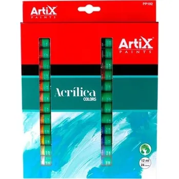 Výtvarná barva Akrylové barvy Artix Paints sada 24x12ml