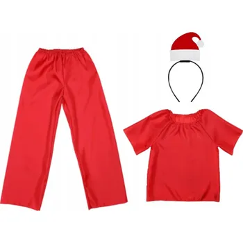 Karnevalový kostým MIKULÁŠSKÝ KOSTÝM SANTA CLAUS ČERVENÝ 98-110