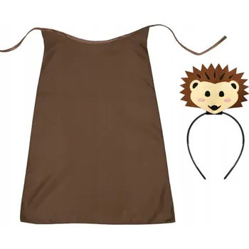 Karnevalový kostým KOSTÝM JEŽEK PLÁŠŤ ČELENKA PODZIM S 3ks