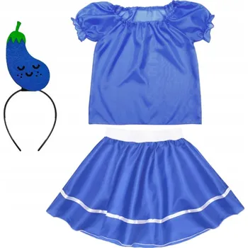 Karnevalový kostým KOSTÝM LILEK PŘEVLEK ZELENINA 134-140 4dílný