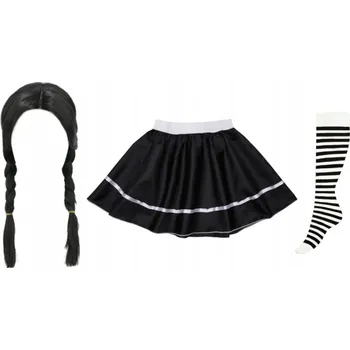 Karnevalový kostým ČERNÁ SADA WEDNESDAY L 3 díly