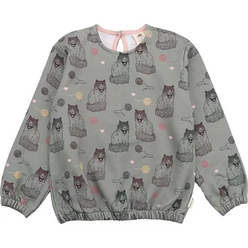 Dívčí mikina Walkiddy Grau/ Rosa 3999021 104