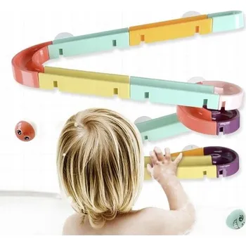 Hračka pro nejmenší Hračka do vany - Skluzavka do vany Vodní dráha Kuličková sprcha