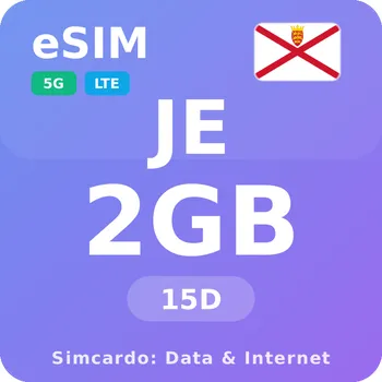 SIM karta Jersey Mobilní Internet - eSIM 2GB 15 dní datová SIM karta