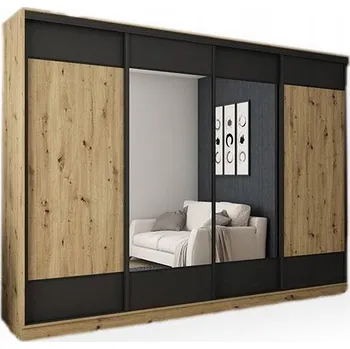 Šatní skříň Skříň eMeblast Šatní skříně s posuvnými dveřmi 320 x 244 x 65 cm dub artisan