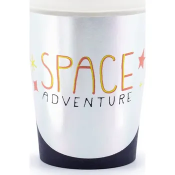 Party nádobí Papírové Kelímky PartyDeco Cosmos 200 ml 6 kusů