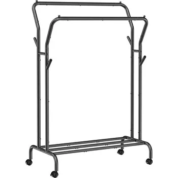 SONGMICS Juraj Pojízdný stojan, černý