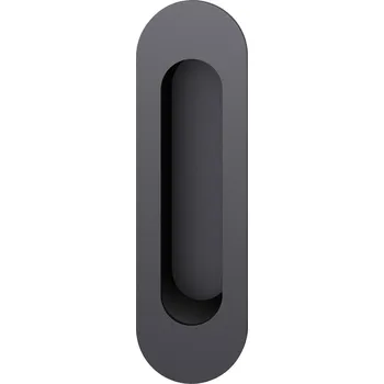 Dveřní kování Mušle pro posuvné dveře FSB 4250 oválná otevřená, hliník černý matný nerez jemný mat