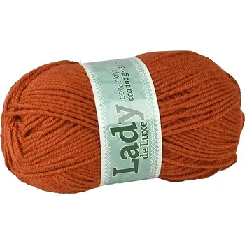 Příze Příze Lady de luxe 1155 terakota