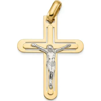 Přívěsek ŠPERKY-NM, Zlatý kříž s Ježíšem 929