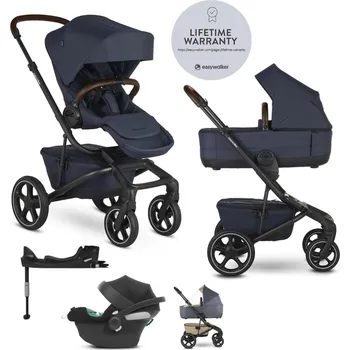 Kočárek pro psa EASYWALKER SET Kočárek 4v1 Jimmey Indigo Blue LITE RWS + CYBEX Aton B2 i-Size