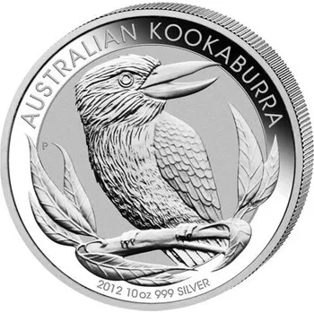 Stříbrná mince 10 Oz Australian Kookaburra (Ledňáček) 2012