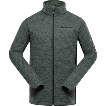 Pánská mikina Pánská mikina na zip ALPINE PRO ZEG zelená 3XL