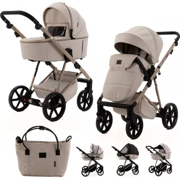 Kočárek pro psa ADAMEX Kočárek kombinovaný Delta Natura Vanilla