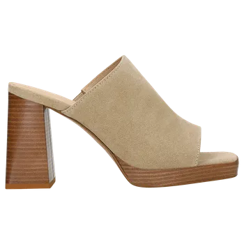 Dámské žabky Béžové Pantofle Na Masivním Podpatku Wojas 7412364 39