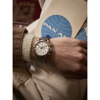 Módní doplněk Hodinky Timex Timex x Pan Am® Waterbury Ace Chronograph TW2Y38700 Hnědá OS