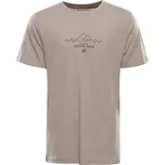 Pánské triko z organické bavlny ALPINE PRO TERMES 3 neutrální / zemitá 2XL