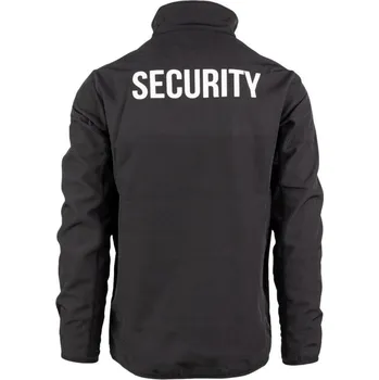 Pánská softshellová bunda Bunda softshell nápis SECURITY černá, Velikost: S