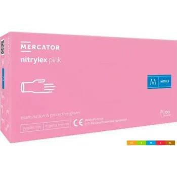 Pracovní rukavice Rukavice Nitrylex pink - nepudr., vel. S