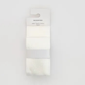 Kojenecké oblečení Reserved - 2 balení punčocháčů s kšandami - krémová - 190CB-01X - 190CB-01X-U68