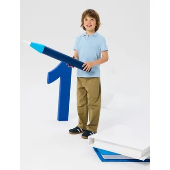 Chlapecká mikina Sinsay - Polo - světle modrá - 795EY-50X - 795EY-50X-98