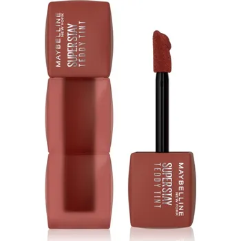Přípravek na rty MAYBELLINE NEW YORK SuperStay Teddy Tint dlouhotrvající rtěnka s matným efektem odstín 115 Coffee Date 5 ml