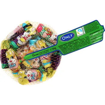 Čokoláda Only Čokoládoví zajíčci s mléčnou náplní 84g