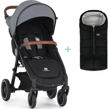 Kočárek pro psa PETITE&MARS Kočík športový Street2 RWS Oak Sahara Beige + PETITE&MARS fusak Jibot
