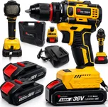 LEO TOOLS Akumulátorová vrtačka/šroubovák 36 V s LED + 2× akumulátor