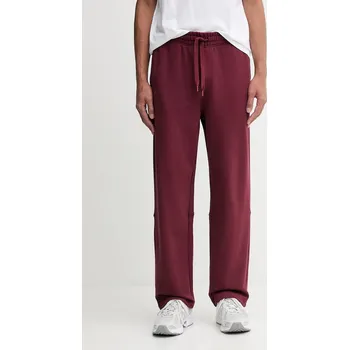 Pánské oblečení Bavlněné tepláky HUGO Delastpan 50546683 burgundské 83X, vel. XL