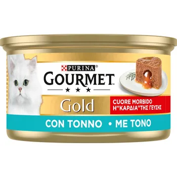 48x85 g Gourmet Gold Melting Core tuňák konzervy pro kočky