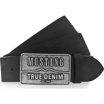 Opasek Pánský kožený pásek Mustang MG2170R17-0790 černý 100 cm