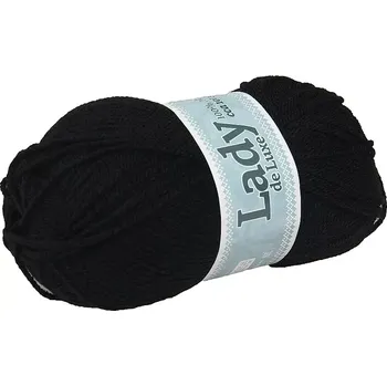 Příze Příze Lady de luxe 901 černá