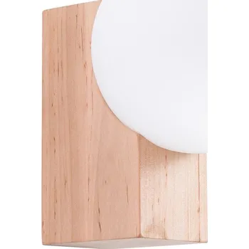 Nástěnné svítidlo Bílé/v přírodní barvě nástěnné svítidlo ø 12 cm Solum – Sollux ID_1826642