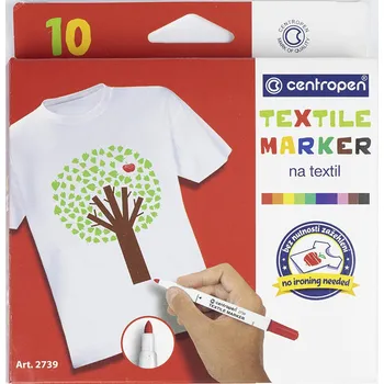 Fixy na textil Centropen 10ks