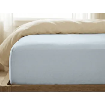 Prostěradlo Jersey prostěradlo s lycrou stříbrné 90 x 200 cm